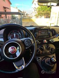 Fiat 500 1.2 Lounge 2019- tetto panoramico - nera