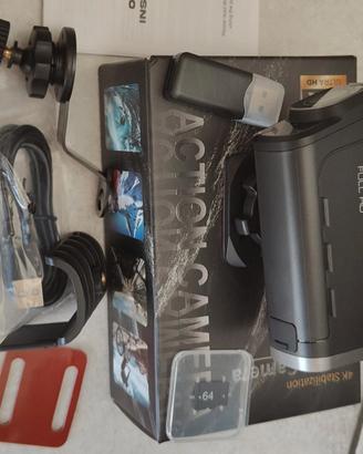 Action Cam Doppia Fotocamera da Casco/Moto 4K New