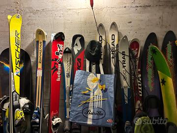 sci scarponi giacche snowboard, bambino e adulto