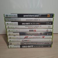 Lotto di 10 videogiochi per xbox 360
