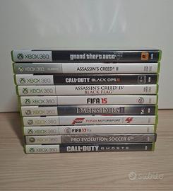 Lotto di 10 videogiochi per xbox 360
