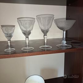 set bicchieri vintage anni 60/70