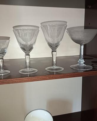 set bicchieri vintage anni 60/70