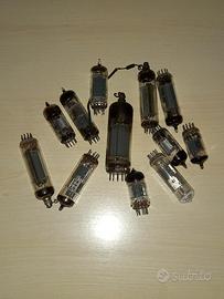 LOTTO 12 VALVOLE TELEVISORE VINTAGE ANNI 60 / 70