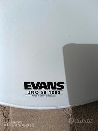 pelle batteria Evans drumheads