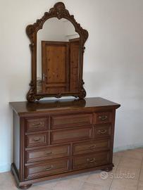 cassettiera con specchio