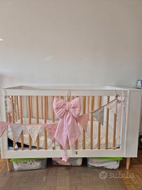 Lettino + materasso con spazio libreria VENDUTO