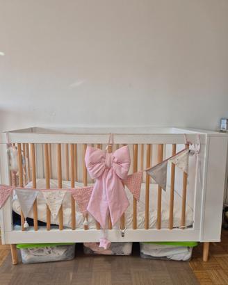 Lettino + materasso con spazio libreria VENDUTO