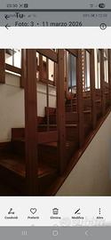 stupenda scala legno pregiato
