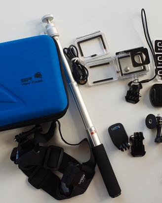 Hero 4 Silver  4K + custodie e accessori