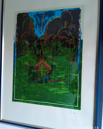 quadro opera multipla artista schifano mario