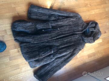 Pelliccia visone intrecciato