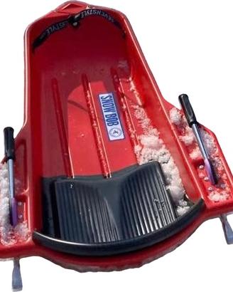 Slittino Snow Bob rosso con freni