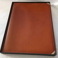 Valextra porta notes A4 Vintage in pelle