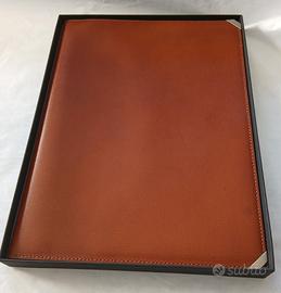 Valextra porta notes A4 Vintage in pelle