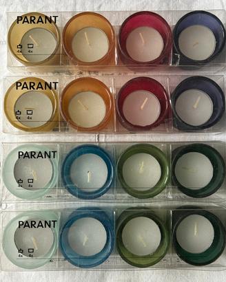 16 candele e portacandele IKEA Parant