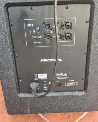 sub-woofer 1200 watt active Proel