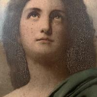 Oleografia a TORCHIO su masonite e pittura