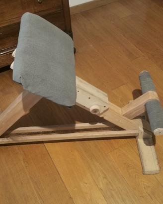Panca romana lower back in legno