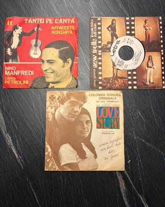 Lotto 3 Vinili 45 Giri Vintage