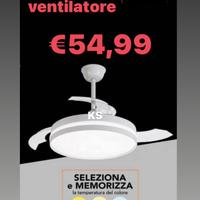 Lampadario Led a Ventilatore 62W Lumen 6500