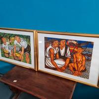 Coppia Quadri Migneco