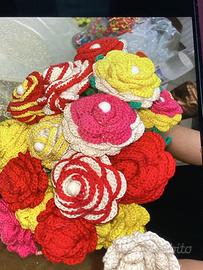 Fiori uncinetto realizzati a mano