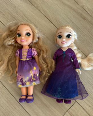 bambole Disney Elsa e Rapunzel
