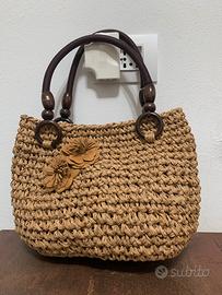 Borsa in rafia naturale