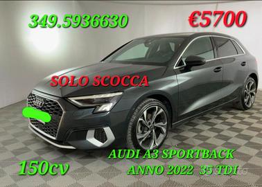 Audi A3 sportback 35 TDI INCIDENTATA SINISTRATA MO