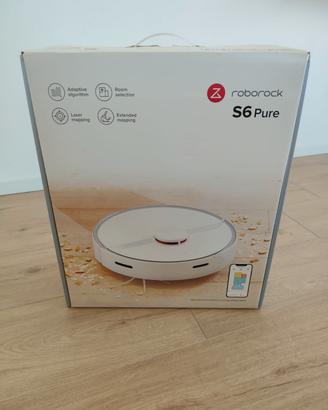 Roborock S6 Pure, scatola originale e ricambi.