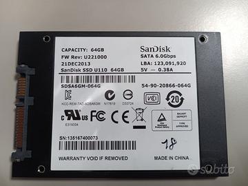 SanDisk SSD U110 64GB   codice 18