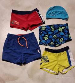 Costumi e cuffia mare/piscina bambino