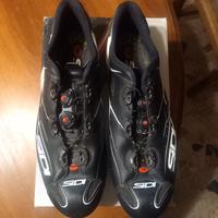 Scarpe Sidi shot matt n°45 nero opaco bianche