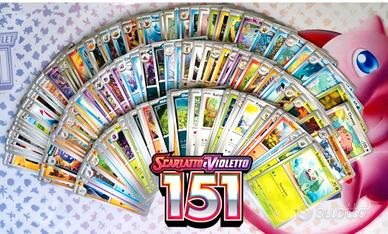 carte pokemon set 151 comuni,non comuni ,trainers