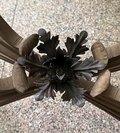 Base tavolino in metlo fatto a mano