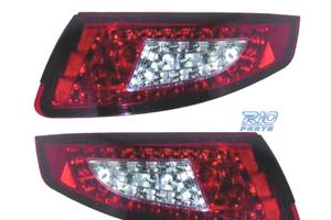 FANALI PORSCHE 997 04-08 LED ROSSO CROMATO