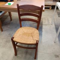 Sedia "Paesana" impagliata Vintage