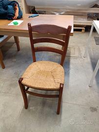 Sedia "Paesana" impagliata Vintage