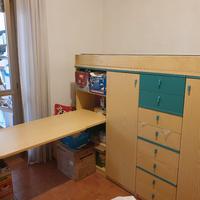 cameretta con letto a castello + singolo + armadio