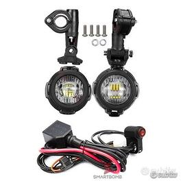 2 Fari moto led ducati bmw yamaha honda cablaggio