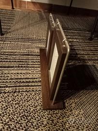 Portafoto in legno e metallo