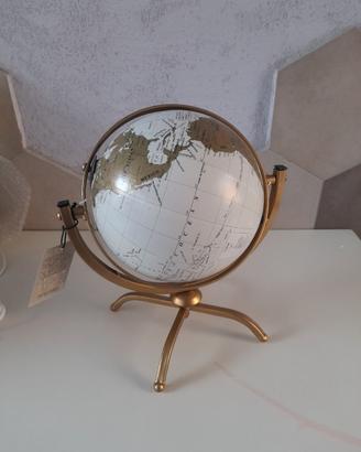 Mappamondo decorativo da tavolo stile vintage
