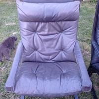 poltrona in pelle Norvegese design Ingmar Relling