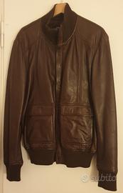 Giubbotto uomo pelle marrone John Ashfield tg.44