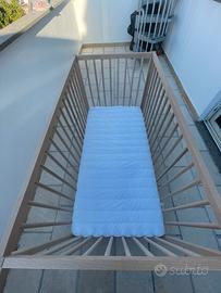 Lettino 120x60 completo di materasso
