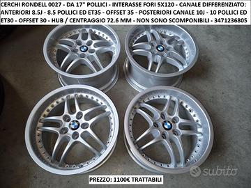 Cerchi In Lega Da 17" RONDELL 0027 Per Bmw