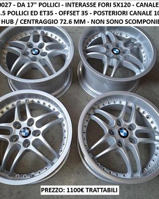 Cerchi In Lega Da 17" RONDELL 0027 Per Bmw