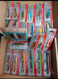 Lotto 22 esche Abu + 5 ondulanti Elbe Torsk

