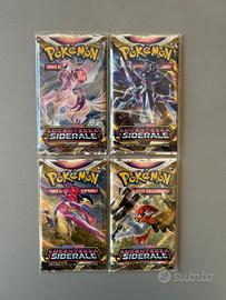 Pokemon Artset 4x  Booster Lucentezza Siderale ITA